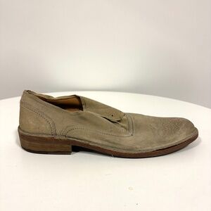 John Varvatoes tan suede oxfords 10